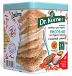 Хлебцы, Doctor Korner (Доктор Кернер) 100 г рисовые из бурого риса с морской солью без глютена