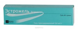 Эстрожель, гель трансдер. 0.6 мг/г 80 г №1 флакон с помпой-дозатором